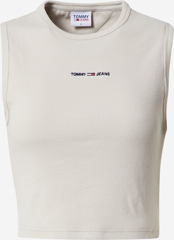 Tommy Jeans Top w kolorze beżowy: przód