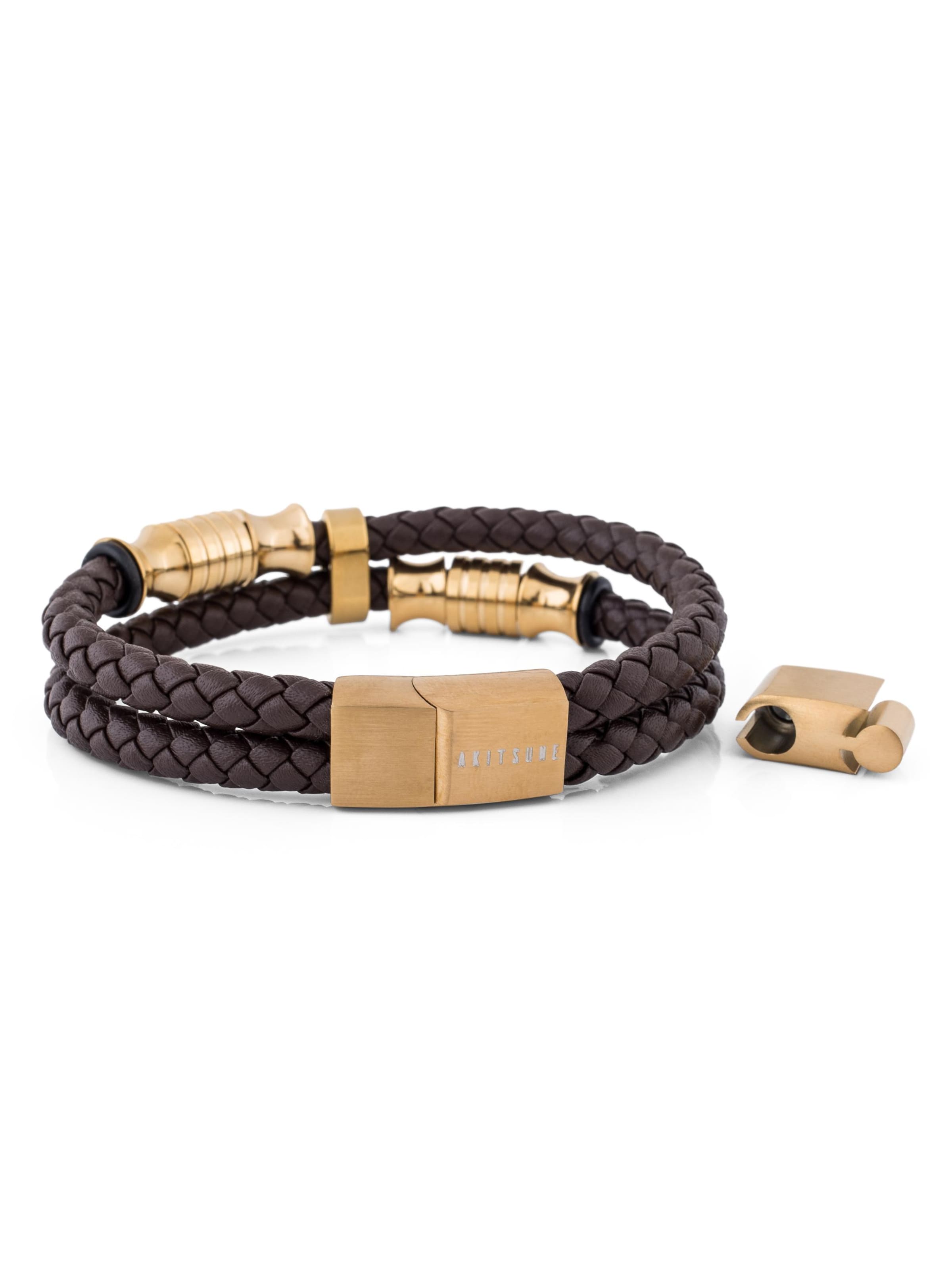 Akitsune Bracelet 'Gracilitas' in Brown: front