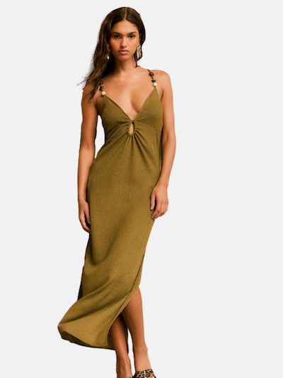 Friends Like These Knitted dress in Olive, Item view