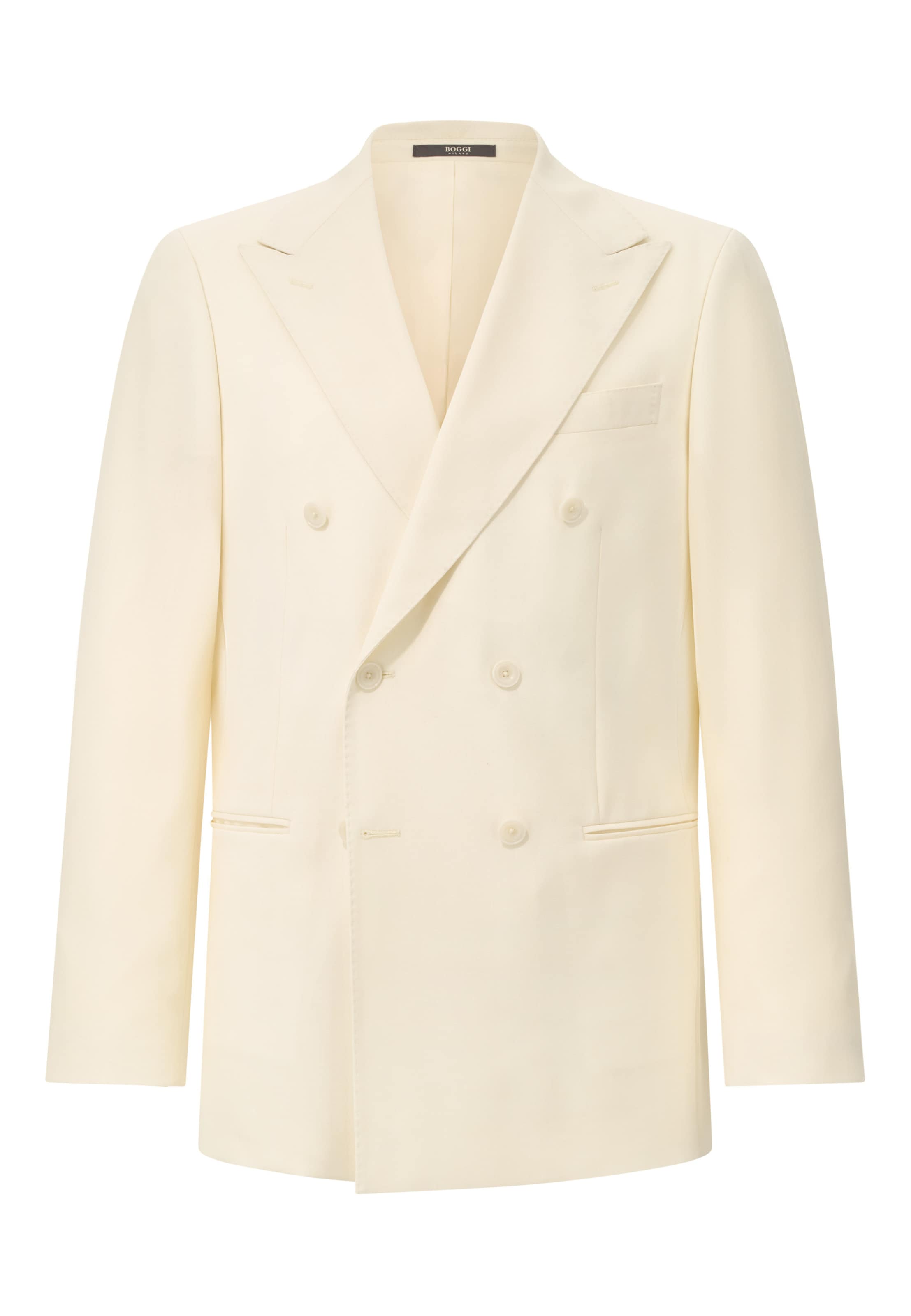 Boggi Milano Regular fit Business-colbert in Wit: voorkant