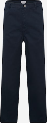 WEEKDAY Loose fit Chino Pants 'Ross' in Blue: front