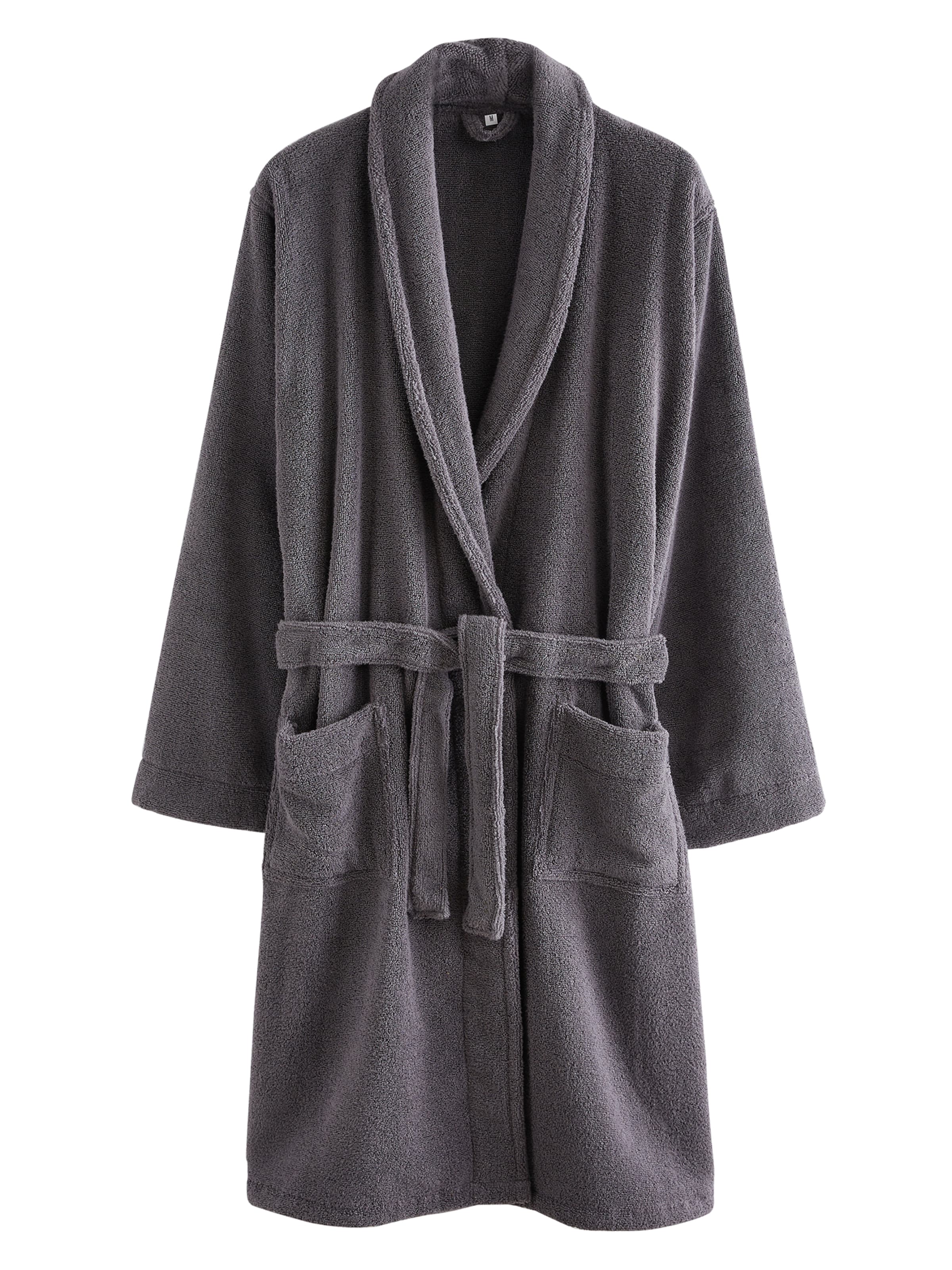 Next Bademantel in Grau: Vorderseite