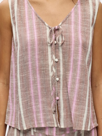 OBJECT Blouse 'OBJVIGGA' in Bruin