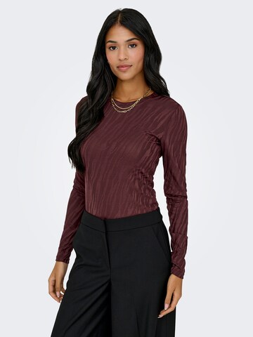 ONLY Koszulka 'ONLZELE' w kolorze brązowy