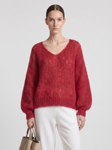 americandreams Oversizepullover 'Milana Mohair'‌‌‌‌‌ in Rot: Vorderseite