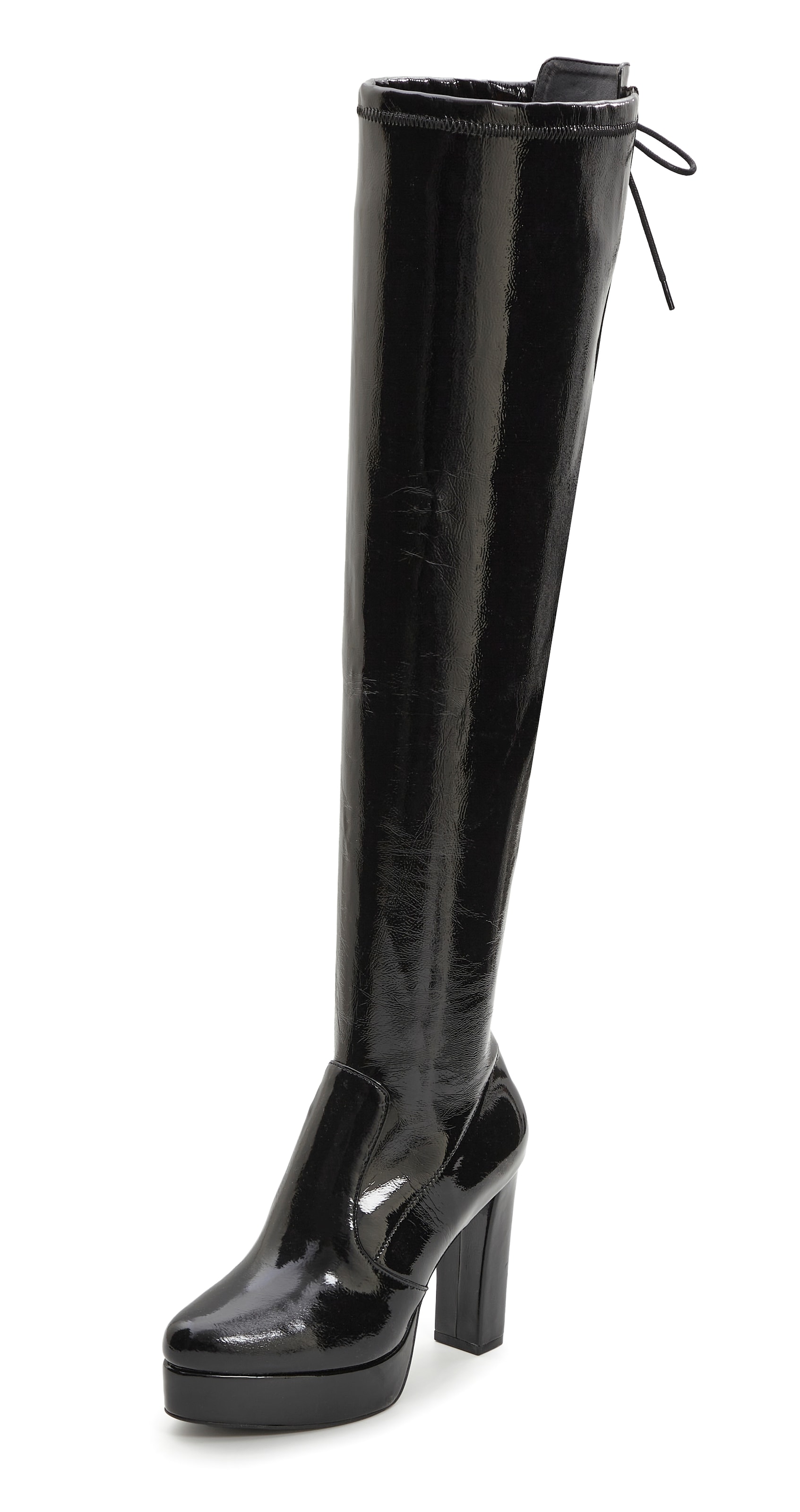 LASCANA Belle Affaire Over the Knee Boots in Black: front