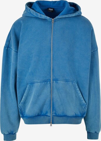 Urban Classics - Sudadera con cremallera en azul: frente