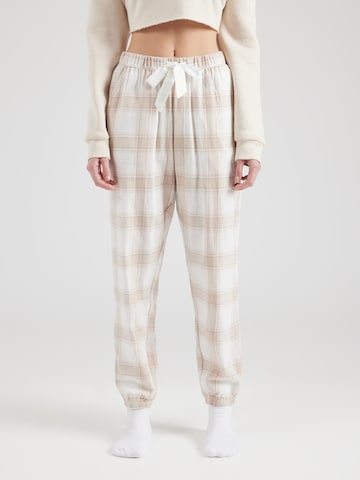 Hunkemöller Pyjamahose in Beige: Vorderseite