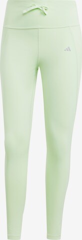 ADIDAS PERFORMANCE Skinny Workout Pants 'Essentials' in Green: front