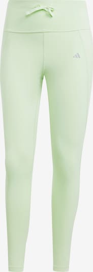 ADIDAS PERFORMANCE Pantalon de sport 'Essentials' en gris argenté / vert pastel, Vue avec produit