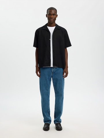 SELECTED Comfort Fit Skjorte 'SLHClay' i sort