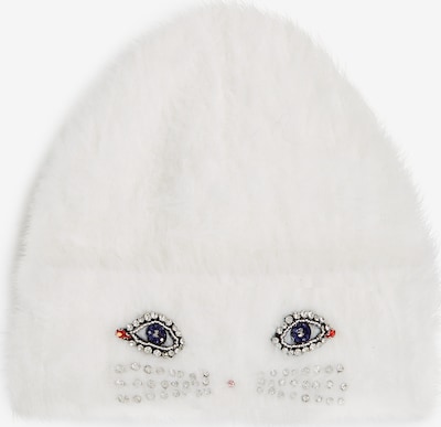 Megzta kepurė 'IKON' iš Karl Lagerfeld, spalva – balta, Prekių apžvalga