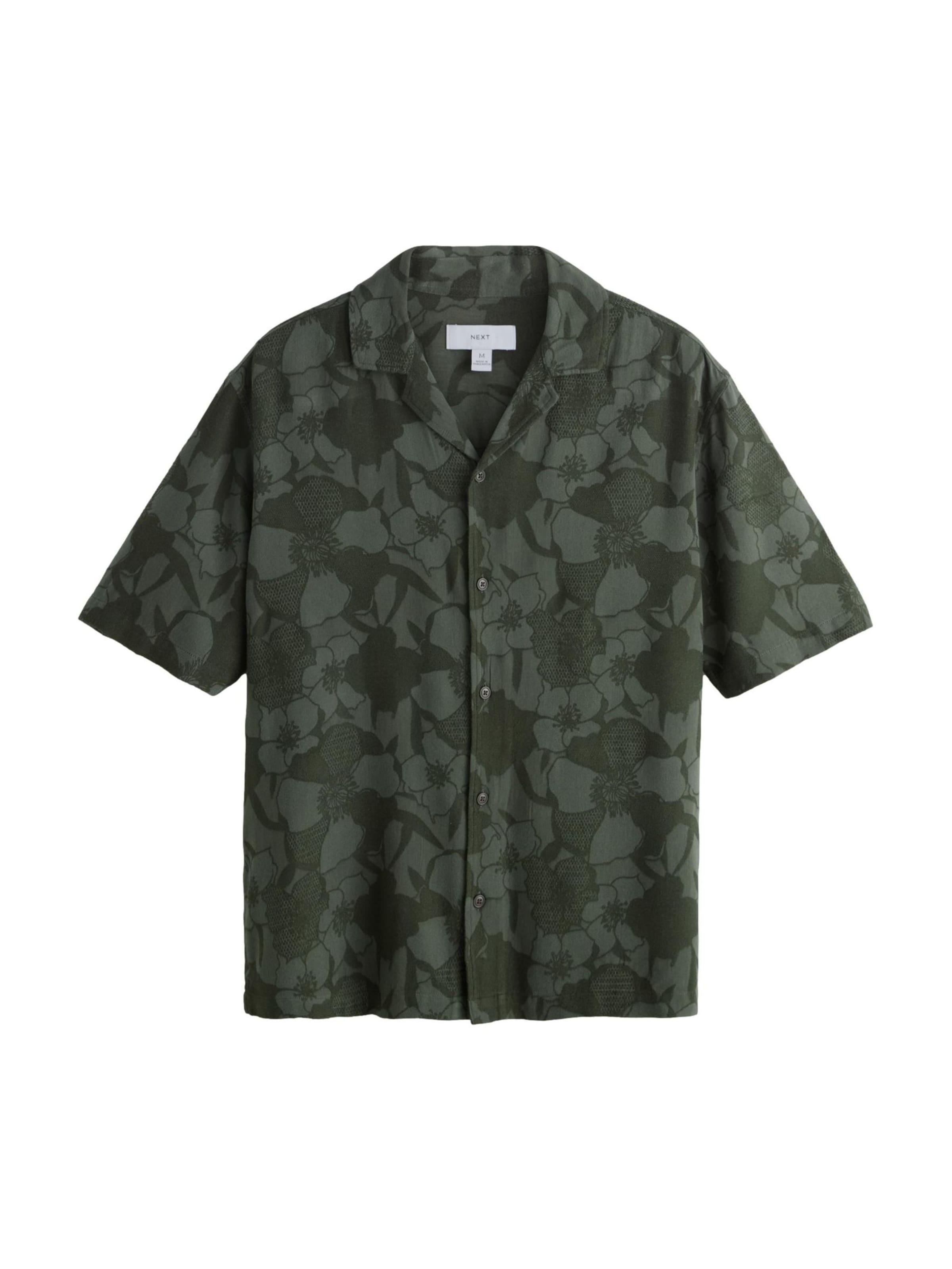 Next Comfort Fit Skjorta i grön: framsida