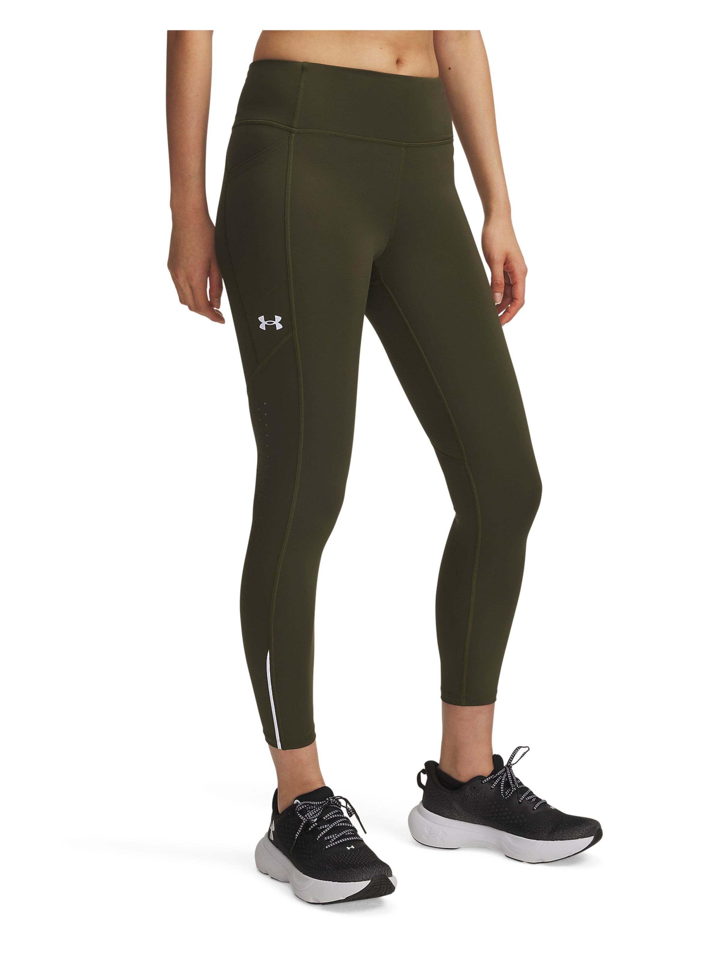 UNDER ARMOUR Skinny Workout Pants 'Fly Fast 3.0' in Green: front