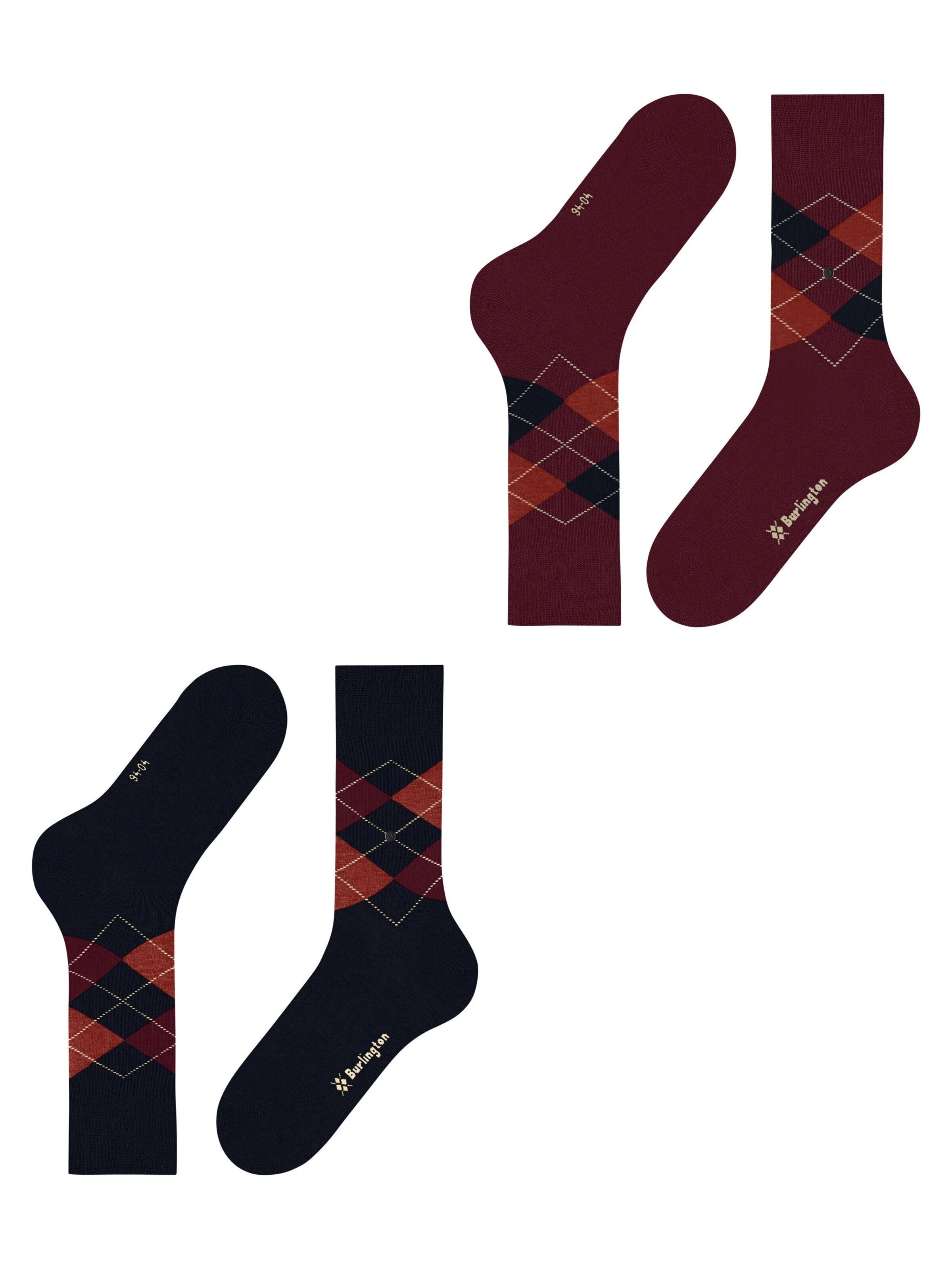 BURLINGTON Socks 'Everyday Argyle' in Blue