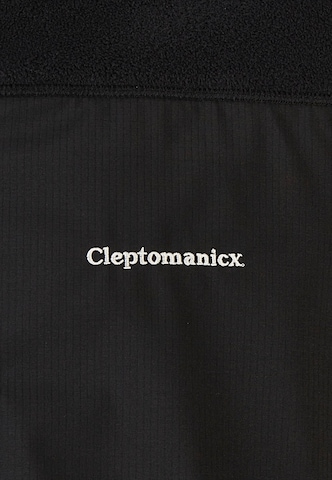Cleptomanicx Fleecejacke 'Deck' in Schwarz