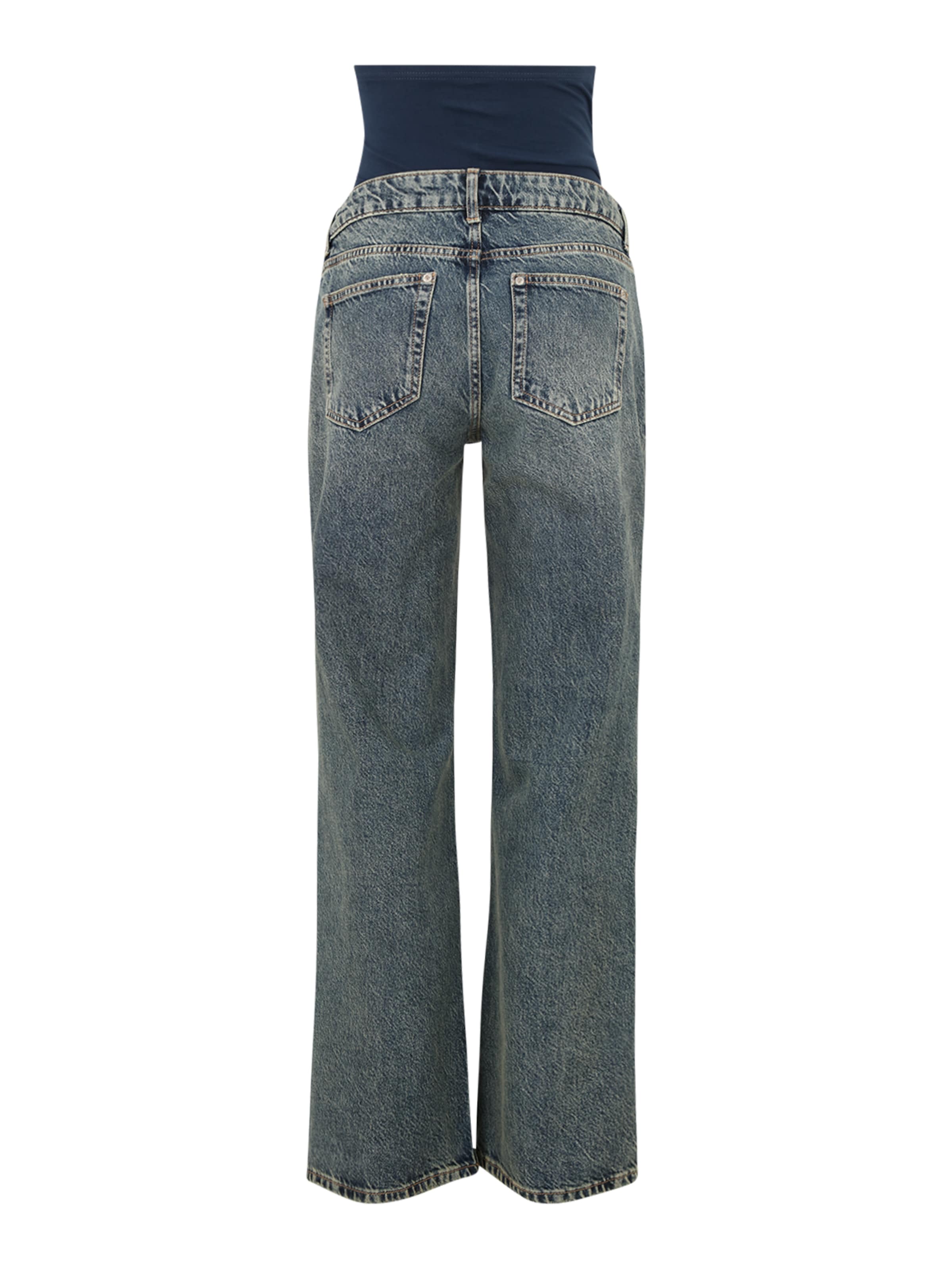 Only Maternity Wide Leg Jeans 'OLMCobain' i blå