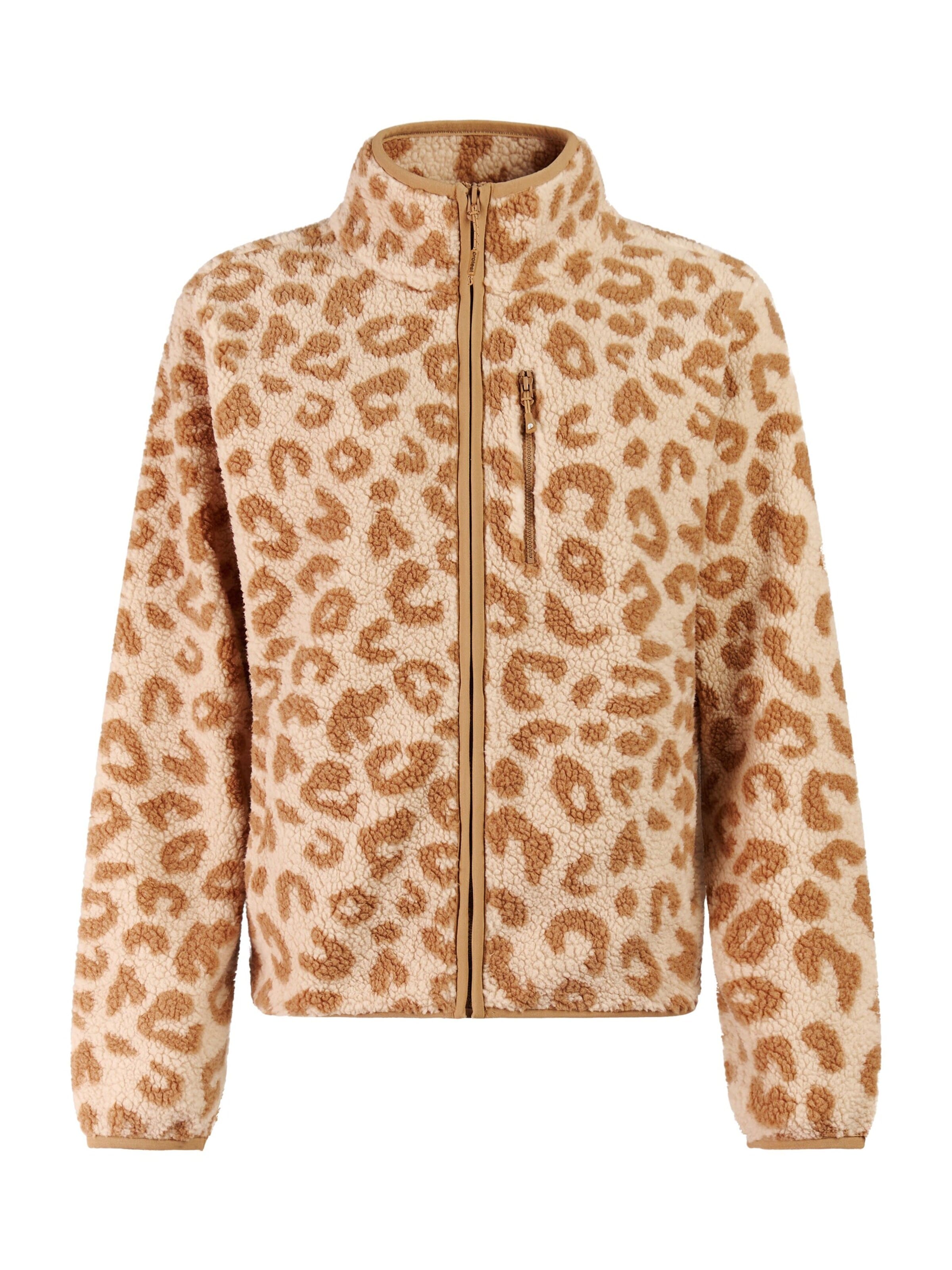 PROTEST Fleece jas 'PRTWiba' in Bruin: voorkant