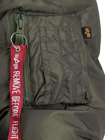 ALPHA INDUSTRIES Between-Season Jacket 'MA-1 Emb. Logo' in Green