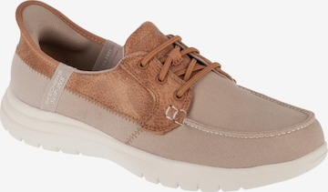SKECHERS Slip-Ons in Beige: front