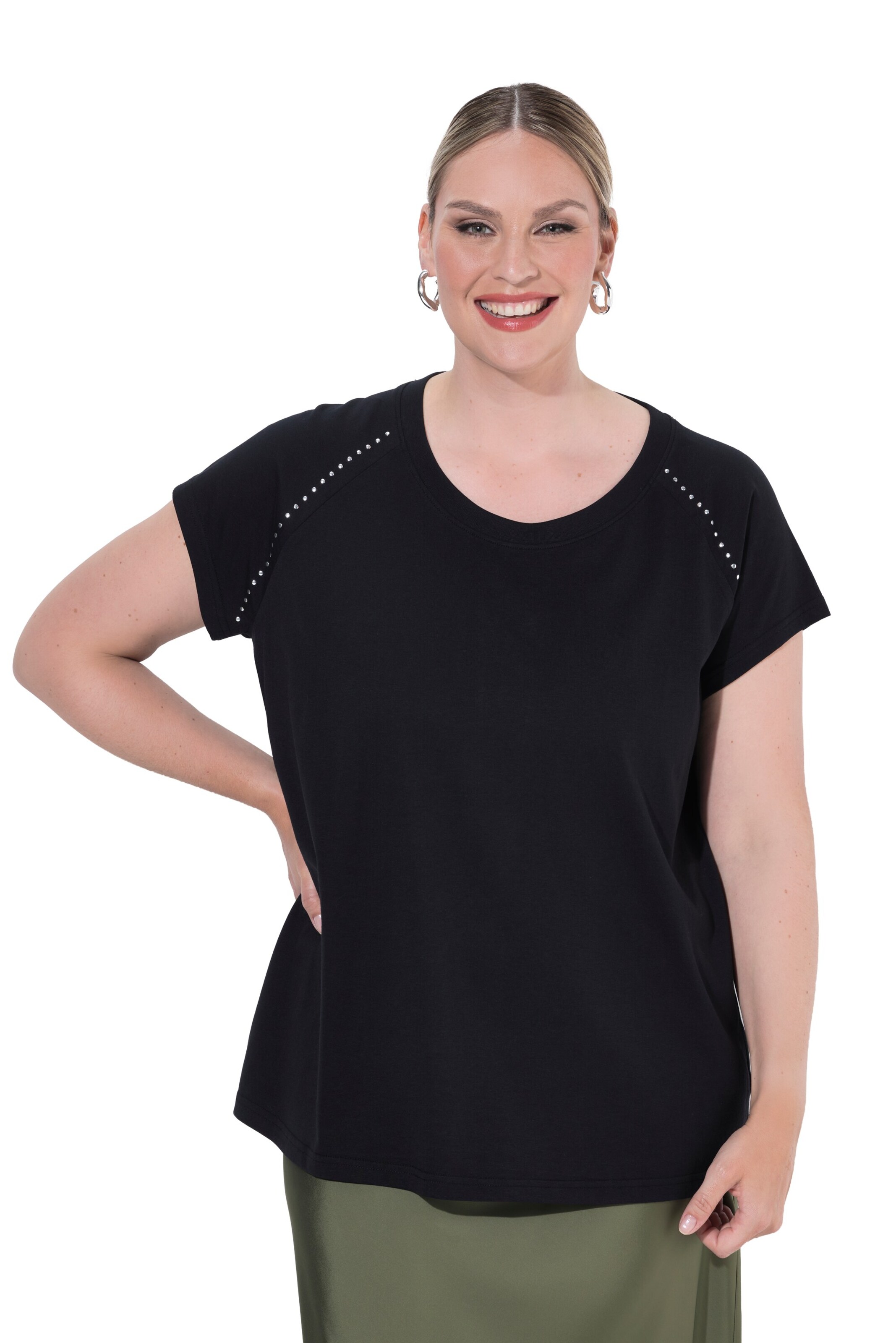 MIAMODA Shirt in Black: front