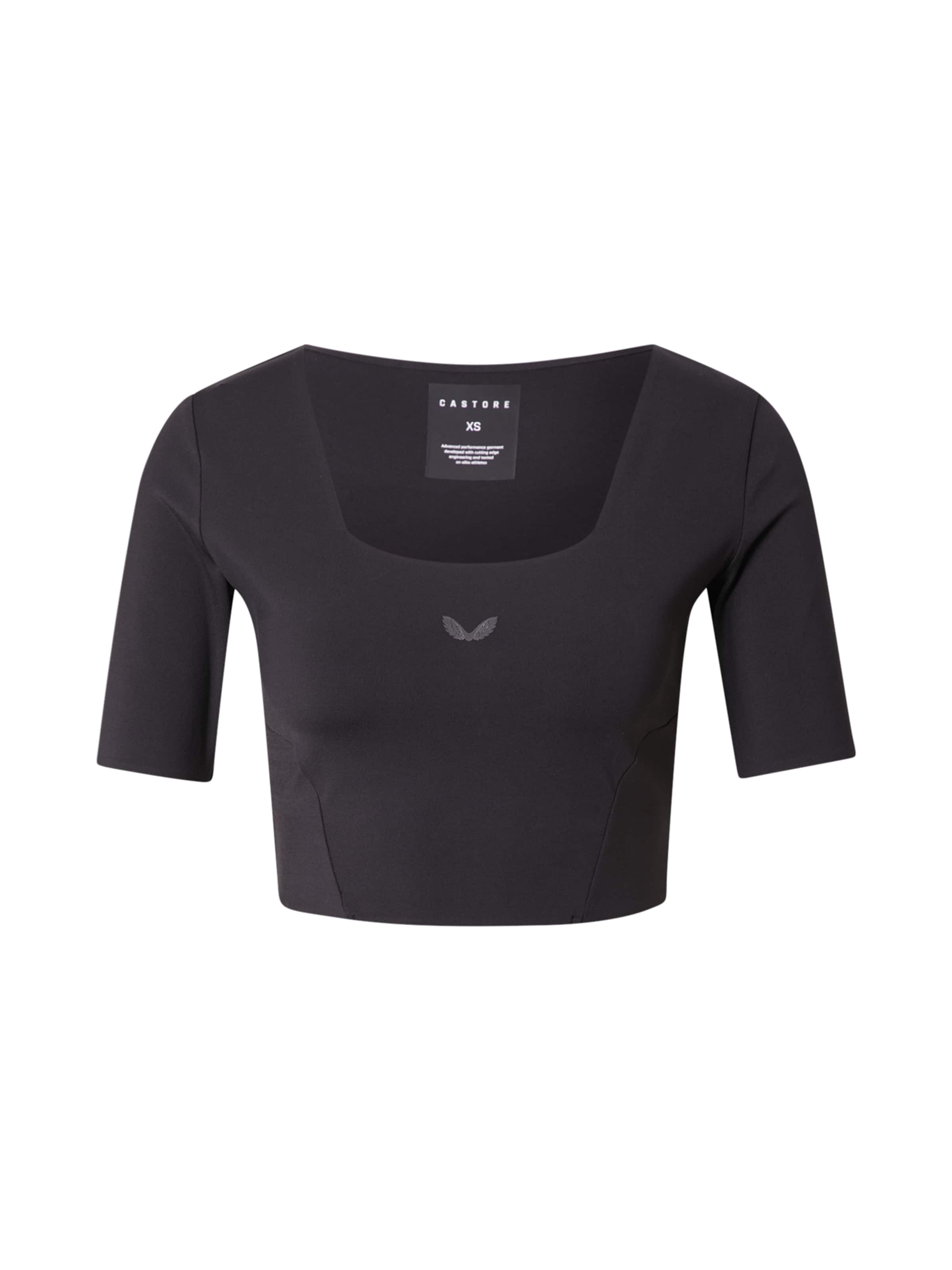 Tricou 'Onyx' de la Castore pe negru: față