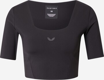 Castore Shirt 'Onyx' in Zwart: voorkant