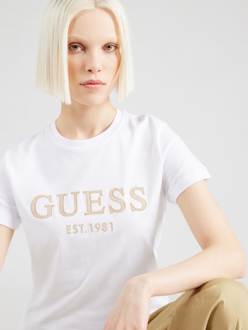 GUESS T-shirt 'NYRA' i vit