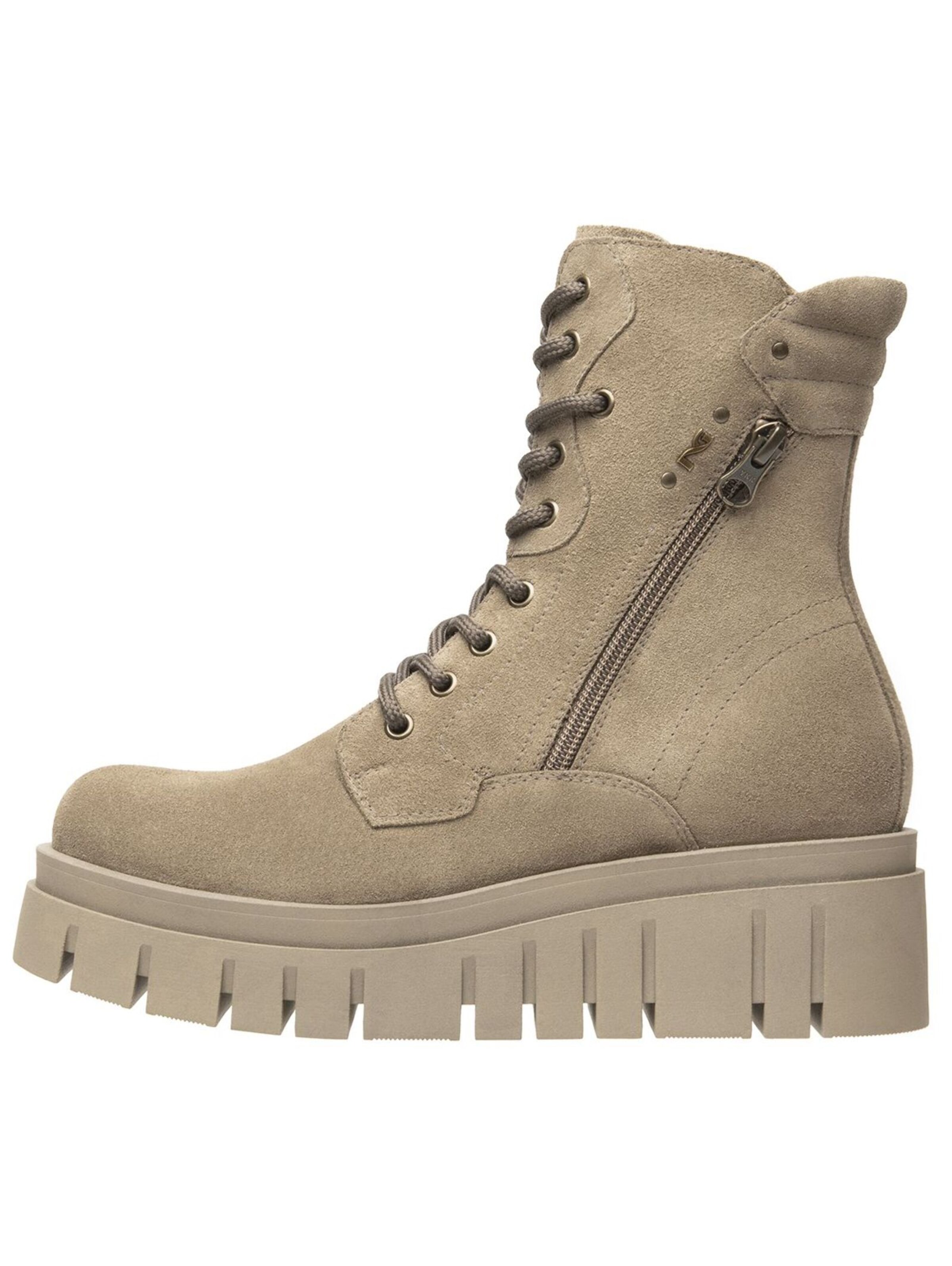 Stivale stringato di Nero Giardini in beige