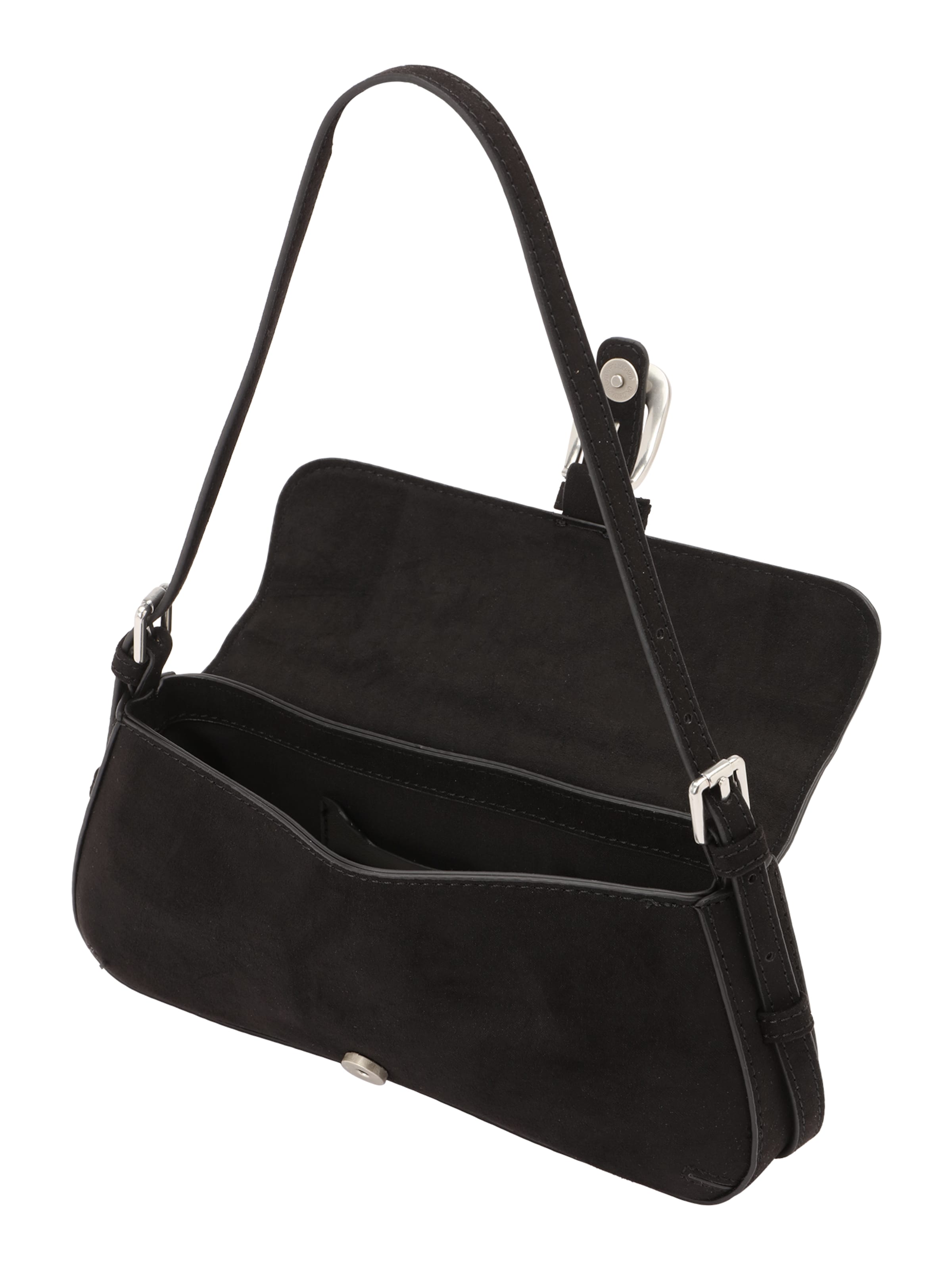 TOPSHOP Torba za čez ramo 'Sophia' | črna barva