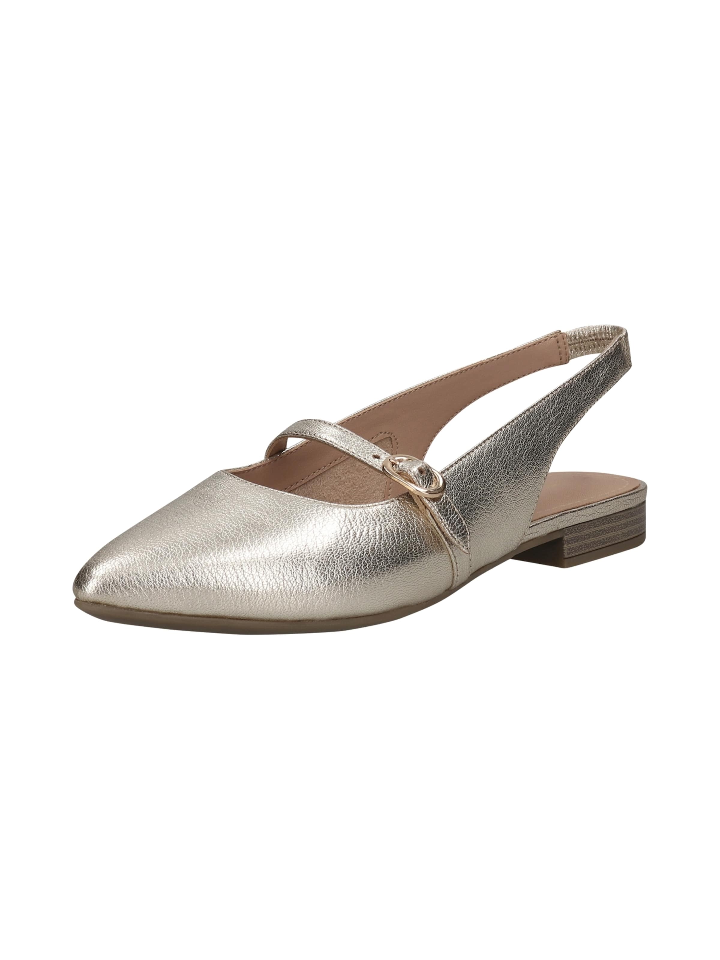 TT. BAGATT Strap ballerina in Silver: front