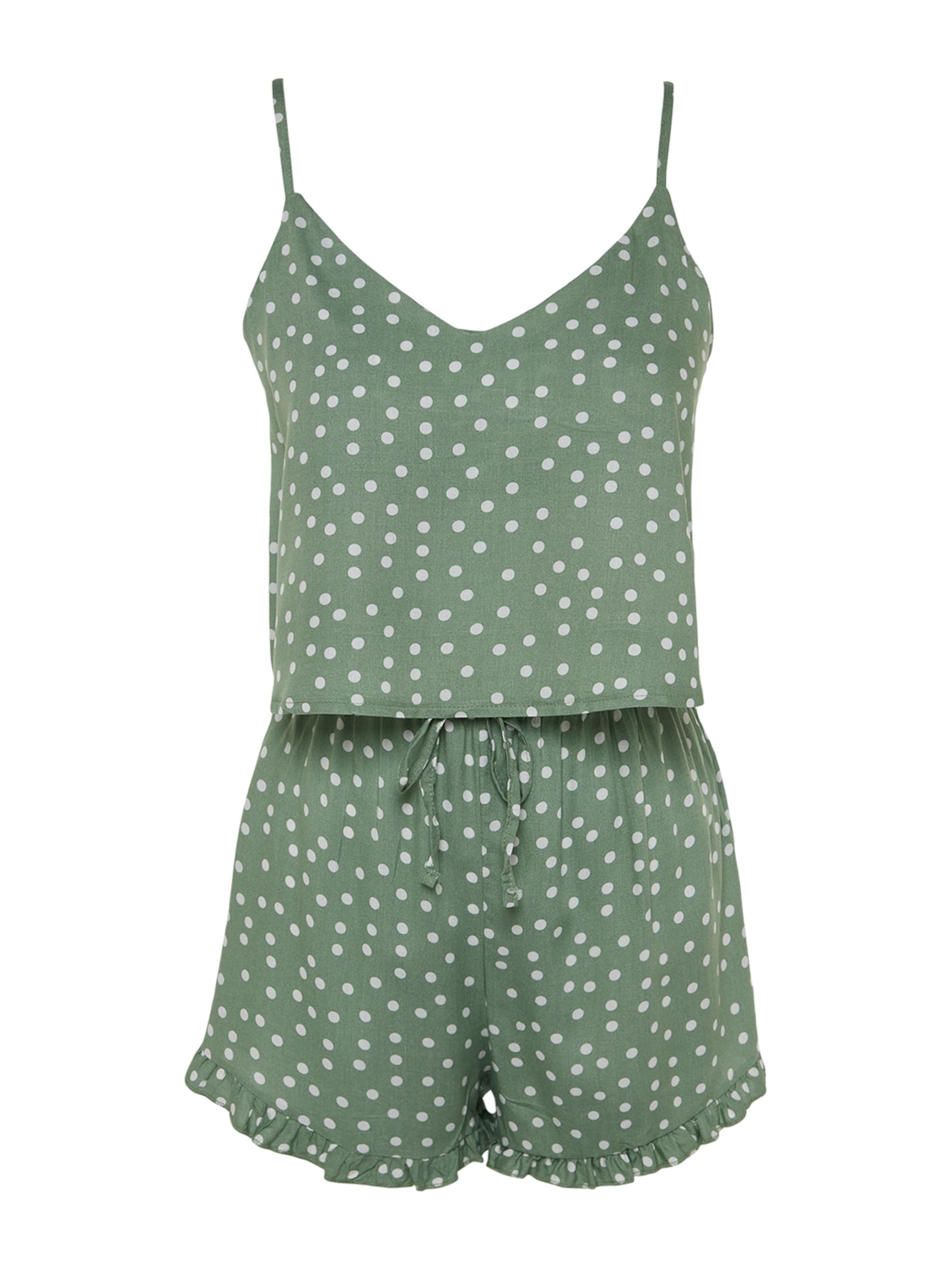 Trendyol Shorty en menthe / blanc, Vue avec produit