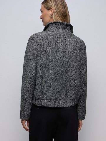 STREET ONE Between-Season Jacket 'Salt And Pepper' in Black