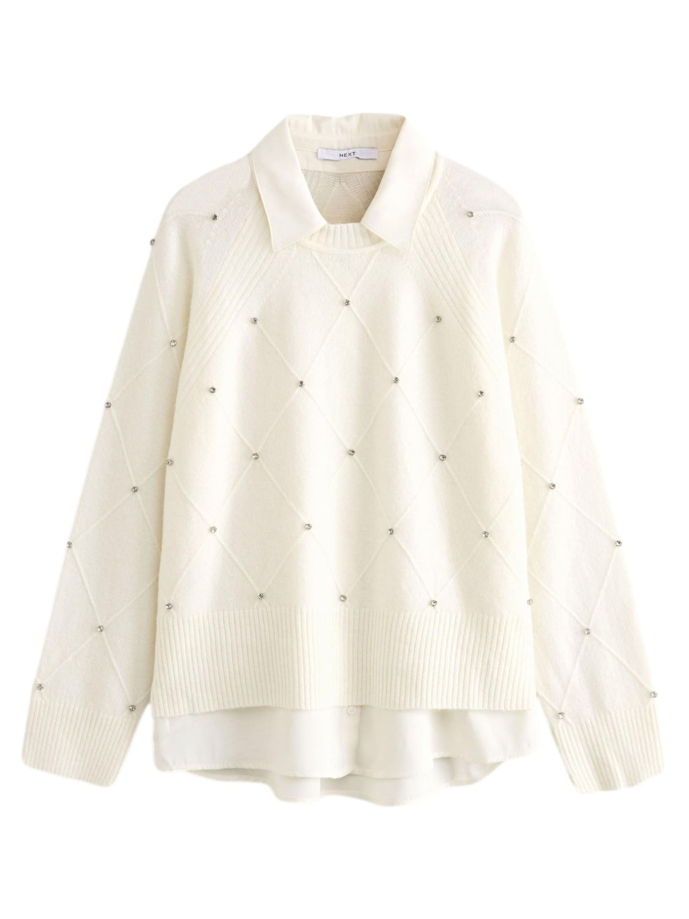 Next Pullover in Weiß: Vorderseite