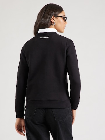 Sweat-shirt 'IKON' Karl Lagerfeld en noir : derrière