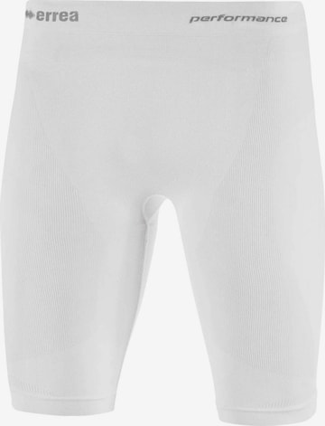 Errea Slim fit Workout Pants in White: front
