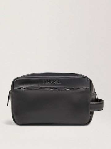 NEGOTIA Leather Toiletry Bag 'Mori' in Black: front