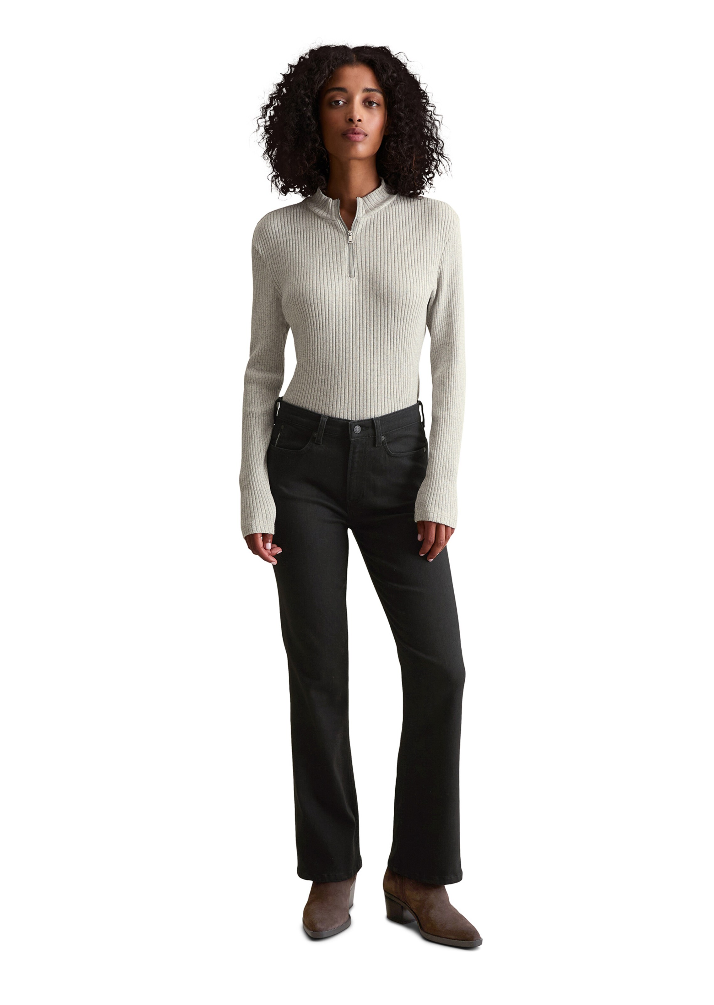 Marc O'Polo DENIM Bootcut Jeans 'Josina' in Schwarz