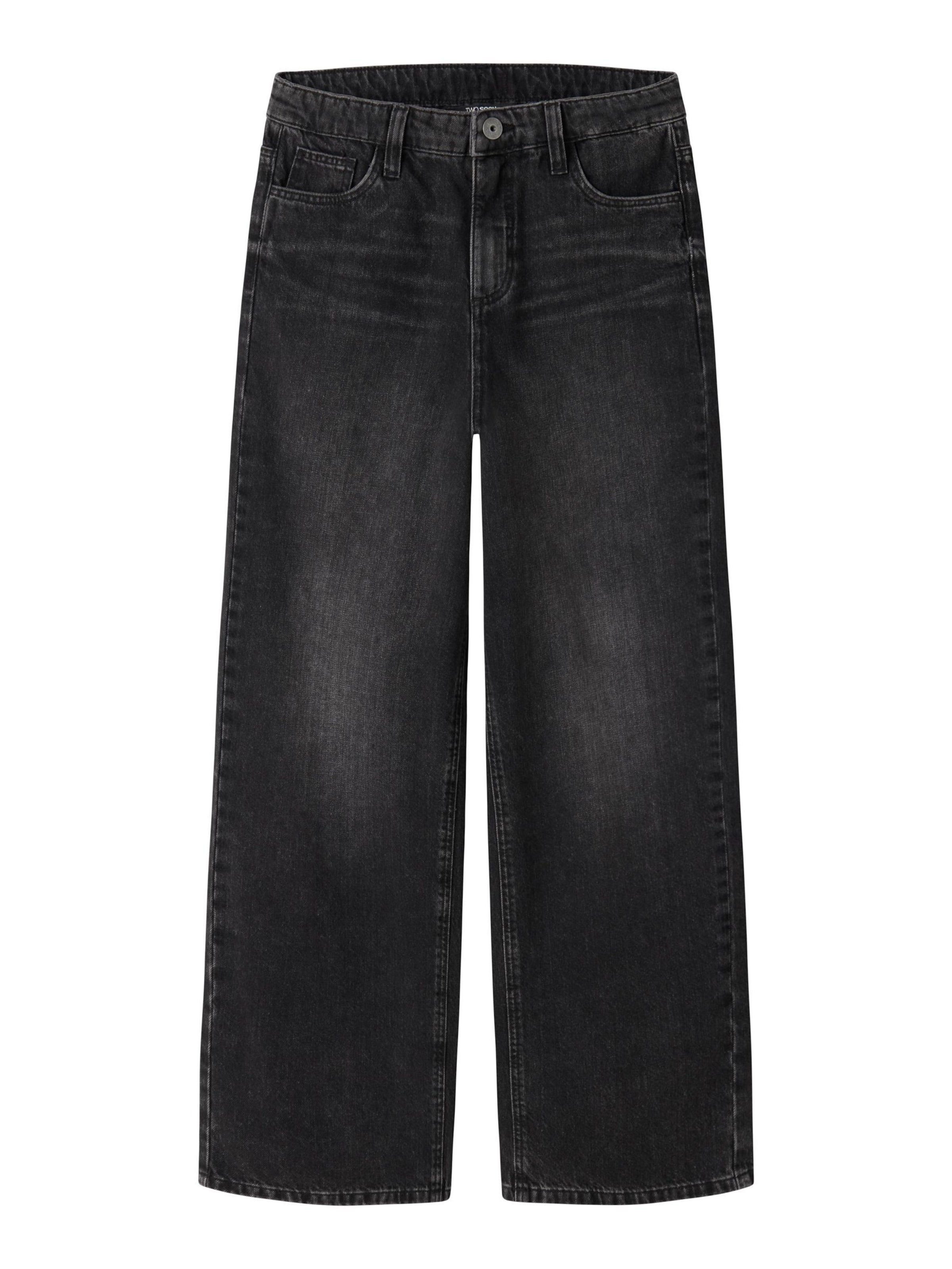 TWO SOON - Pierna ancha Vaquero en gris: frente