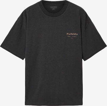 AllSaints - Camisa 'Underground' em preto: frente