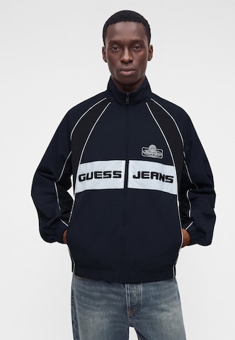 mėlyna GUESS JEANS Demisezoninė striukė: priekis