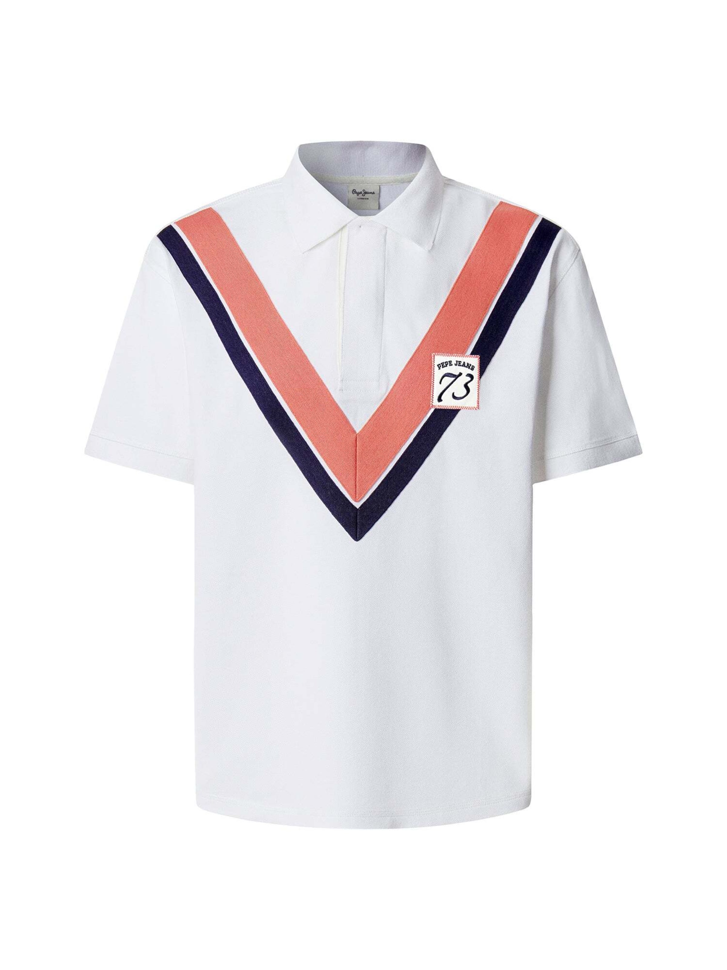 Pepe Jeans Poloshirt 'Malcom' in Weiß: Vorderseite
