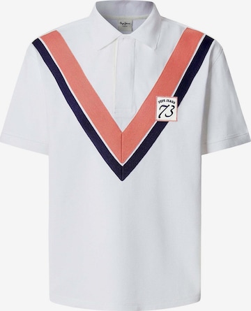 Pepe Jeans Poloshirt 'Malcom' in Weiß: Vorderseite