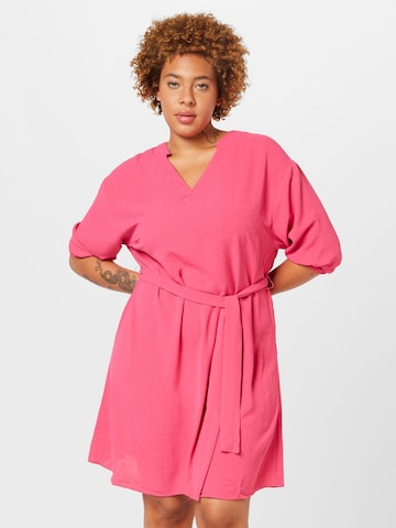 Vero Moda Curve Dress 'Unye' in Pink: front