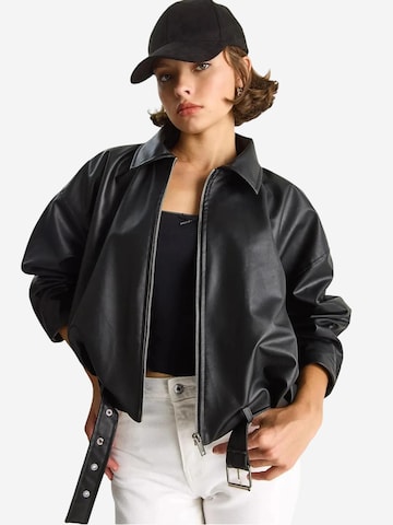 Bianco Lucci Tussenjas in Zwart: voorkant