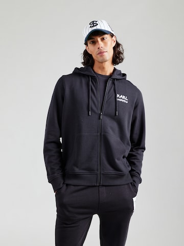 Karl Lagerfeld Jopa na zadrgo | modra barva: sprednja stran