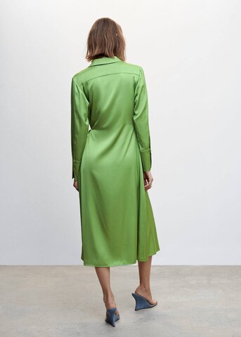 MANGO Košilové šaty 'Colette' – zelená