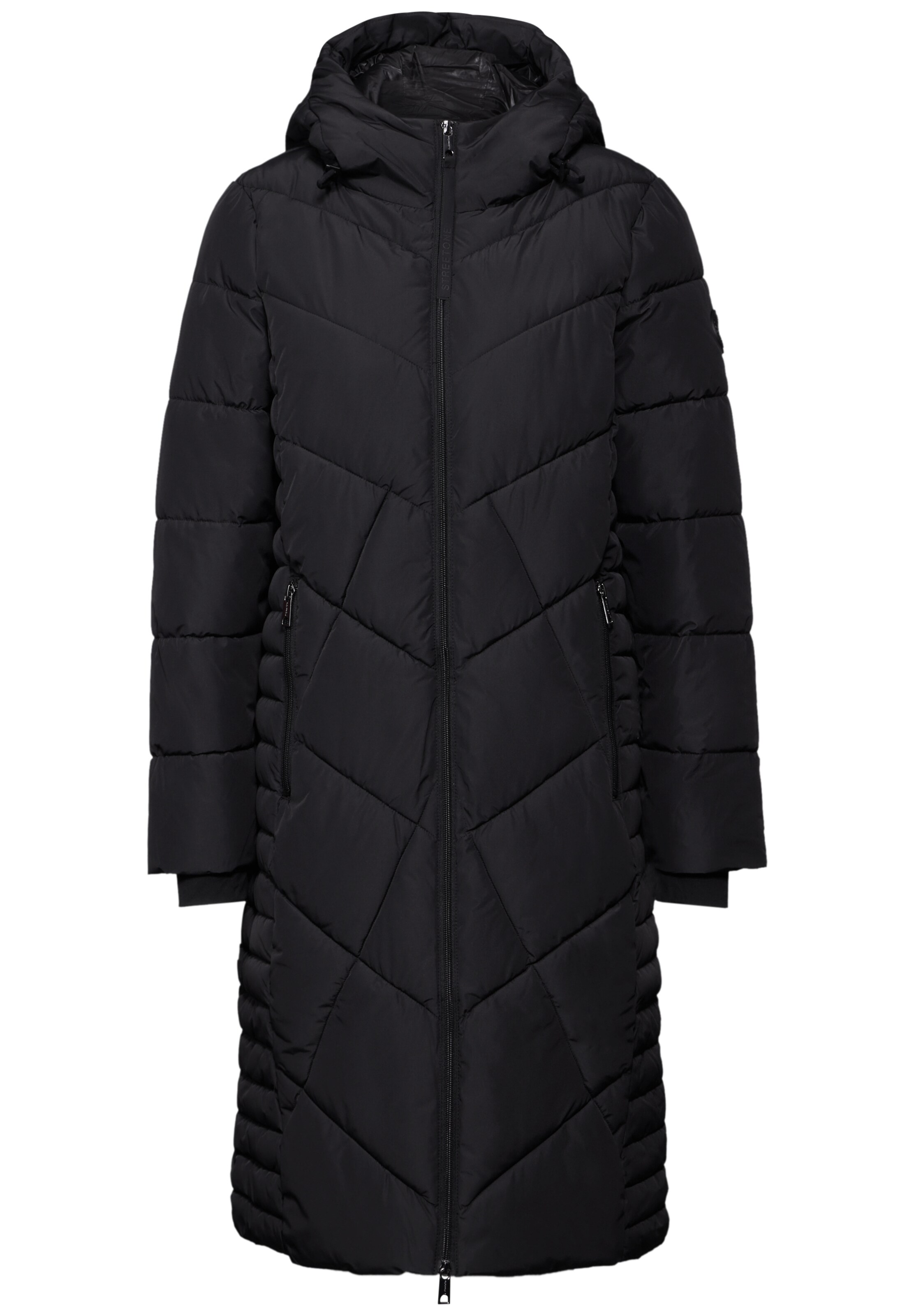 STREET ONE Vinterfrakke i sort: forside