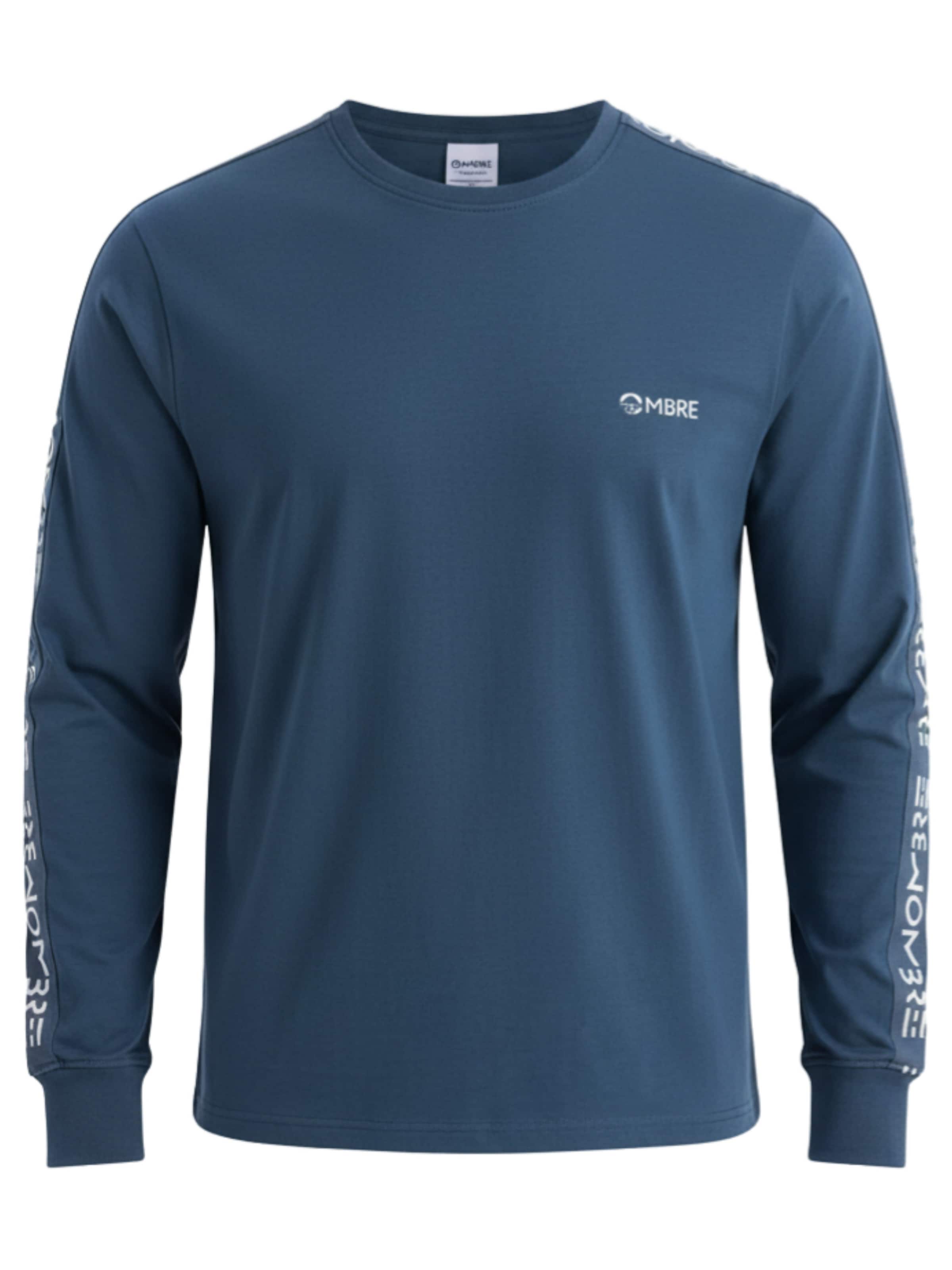 Ombre Shirt in Blauw: voorkant