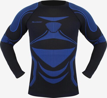 Base Layer 'Extreme Active' Polar Husky en bleu : devant